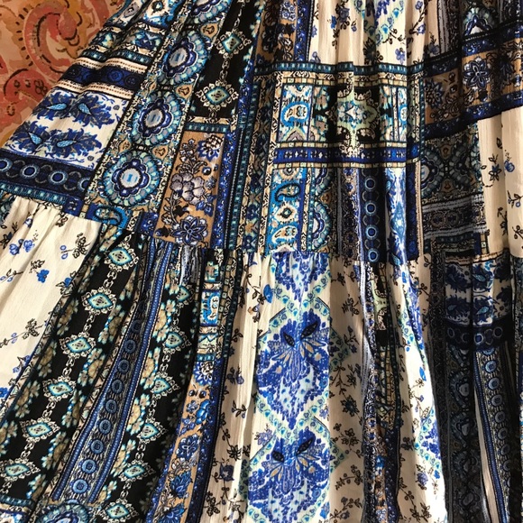 Easel Boho Mixed Print Tunic - Picture 3 of 8